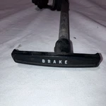 1968-72 Mopar Body Parking Brake Handle Assembly Plymouth Duster Dodge Dart. Fixed Price $65.00.