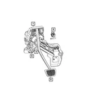 Genuine Mopar Pedal Pad 68438379AA. Fixed Price $12.41.
