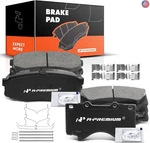 A-premium Front And Rear Ceramic Disc Brake Pads Set Compatible With Select. Fixed Price $123.15.