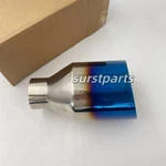 New Blue Flame Big Exhaust Tip 2.5IN Inlet 9IN Length Angle Cut Double Wall. Fixed Price $55.00.