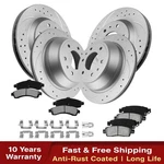 Front Rear Drilled Rotors Brake Pads For 2002 - 2005 Chevy Trailblazer Gmc Envoy. Fixed Price $185.99.