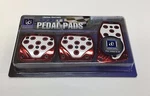 3PCS Set Red White Racing Pedal Pads Manual Transmission PDL-5904 Rw. Fixed Price $20.00.