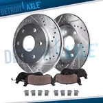 11.73'' Rear Drilled Rotors Pads For Sprinter 1500 2500 Manual Parking Brakes. Fixed Price $99.38.
