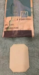Pair Of Nos Gm #3825201, 1963-67 Corvette Gas Pedal Anti-squeak Plates. Fixed Price $16.00.