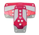 Nrg Aluminum Sport Pedal A/t Red W/silver Carbon PDL-450RD. Fixed Price $48.34.
