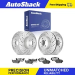 Front Rear Drilled Slotted Brake Rotors Ceramic Pads For 2003-2007 Jeep Liberty. Fixed Price $150.92.