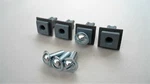 4 License Plate Mounting Nuts And Screws! Ford Mustang C-max Focus Mkx Etc. Fixed Price $12.00.