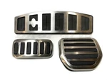 Land Rover LR3 LR4 Range Sport 06-09 Pedal Pad Covers Kit Bright Finish LR008713. Fixed Price $250.00.