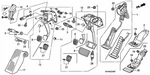 Genuine Honda Pedal Assembly Brake 46600-SNE-A81. Fixed Price $108.45.