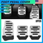 For UNIVERSAL?3 Silver Clutch Manual Accelerator Brake Foot Pedal Pad Cover Kit. Fixed Price $11.39.