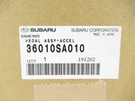 Genuine Oem Subaru 36010SA010 Accelerator Pedal Assy 2004-2005 Forester Impreza. Fixed Price $179.70.