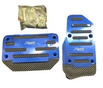 Black And Blue Universal Sports Pedal Pad Non Slip Automatic Car. Fixed Price $9.99.