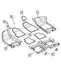 Genuine Mopar Footrest Support 68171939AA. Fixed Price $6.00.