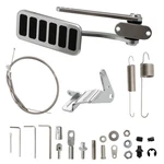 Universal Polished Aluminum Throttle Pedal (2" X 4-1/2") + 36" Stainless Stee.... Fixed Price $95.33.