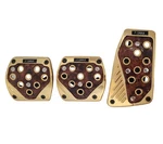 3 Pcs Wood Grain Gold Manual Car/suv Brake Gas Foot Pedal Pads Covers. Fixed Price $26.99.