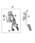 Genuine Mopar Brake And Accelerator Pedal 68672997AA. Fixed Price $233.64.