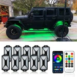 10X Rgb Led Rock Lights Signal Brake Underglow Neon Lamp For Jeep Wrangler Yj Tj. Fixed Price $69.38.