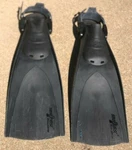 Sea Quest Accelerator Black Diving Fins Flippers Size Xl Made Italy. Fixed Price $64.95.