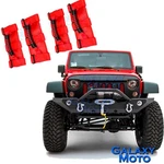 Rock Crawler Black Front Bumper+red 4X Grab Handle For 07-18 Jeep Jk Wrangler. Fixed Price $341.78.