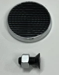 Hot Rod Chromed Steel Brake Pedal Pad With Rubber Insert. Fixed Price $25.95.