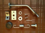 Correct Willys Mid 1950-LATER CJ3A Starter Foot Push Rod Pedal Oak Block W/ Pad. Fixed Price $58.95.