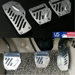 Us Car Non-slip Aluminum Alloy Pedal Pads Manual Transmission Brake Covers. Fixed Price $21.01.
