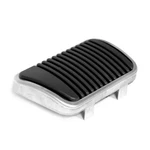 1965-68 Mustang Clutch Pedal Pad W/stainless Steel Trim, Acp Repro FM-EC004K. Fixed Price $14.00.