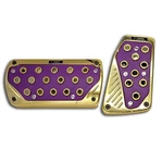 2 Pcs Purple Gold Automatic Car/suv Brake Gas Foot Pedal Pads Covers. Fixed Price $26.99.