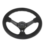 Nrg Reinforced 35CM 3" Deep Dish Spoke Alcantara Grip Steering Wheel RST-018SA. Fixed Price $195.00.