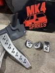 Genuine Vw Golf MK4 R32 Brushed Aluminium Pedal Covers Line Gti Tdi V5 V6 Bora. Fixed Price $215.30.