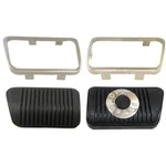 1965 66 67 68 Mustang Disc Brake & Clutch Pedal Pads Stainless Trims 4 Pcs Set. Fixed Price $71.95.
