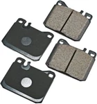 Rear Ceramic Brake Pad Set Akebono EUR1072 For Mercedes-benz 420SEL 500SEL 560S. Fixed Price $93.20.