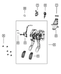 Genuine Mopar Brake And Clutch Pedal 5171645AG. Fixed Price $175.16.