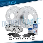 Rear Drilled Rotors & Calipers Brake Pads For Chevy S10 Blazer Gmc Jimmy Sonoma. Fixed Price $216.38.