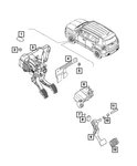 Genuine Mopar Non Adjustable Pedal Assembly 68281755AA. Fixed Price $648.72.