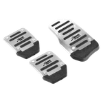 3* Silver Non-slip Manual Car Brake Foot Pedal Pad Cover Kit Set Accessories New. Fixed Price $11.99.