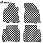 Fits 13-18 Nissan Altima Sedan Floor Mats Checkered Carpets Black White Plaid. Fixed Price $49.99.