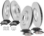Scitoo Front 11.65" Rear 10.63" Brake Pads Rotors Kits For Chevy Cobalt. Fixed Price $154.00.