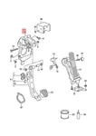 Vw Seat Sharan Syncro 4MOTION Bracket For Pedal Cluster 7N2721117 No Duties. Fixed Price $325.80.