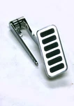 Extra Large Street Rod Gas Throttle Pedal Polished Aluminum Firewall Mount Open. Fixed Price $32.45.