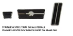 67-68 Firebird/camaro Disc Brake Pedal Pad Kit Automatic W/ Stainless Trim. Fixed Price $29.95.