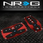 Nrg PDL-250RD Aluminum Foot Pedal Pad Cover Plates Set W/rubber Trim Insert. Fixed Price $35.00.