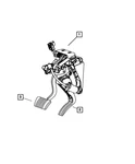 Genuine Mopar Brake Pedal Module 4721901AD. Fixed Price $30.13.