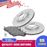 Front Disc Drilled Rotors Brake Pads For Chevy Sierra Silverado 1500 Yukon Tahoe. Fixed Price $97.95.