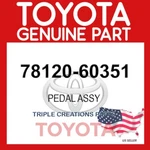 Genuine Toyota 78120-60351 Rod Accel Pedal 7812060351 Oem. Fixed Price $107.54.