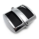 Httmt Chrome Brake Pedal Heel Shift Cover Black Rubber Pads. Fixed Price $10.99.