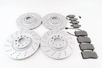Alfa Romeo Stelvio Front Rear Brake Pads & Rotors Drilled Upgrade. Fixed Price $382.50.