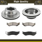 Rear Disc Brake Pads And Rotors Fits Ford E-350 Club Wagon 5.4L 6.0L 7.3L 6.8L. Fixed Price $380.77.