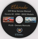Cadillac ELDORADO-1990 -2002 Original Gm Shop Repair Manual,plus Owners Manuals. Fixed Price $22.95.