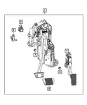 Genuine Mopar Brake And Accelerator Pedal 68672965AA. Fixed Price $82.13.
